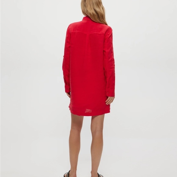 Michael Stars Eleanor Linen Shirt Dress - Picture 5 of 5